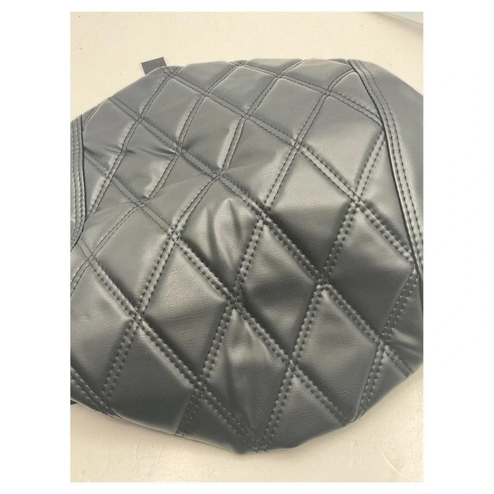 NOKINS Golf‎ Cart Diamond Stitch Vinyl Seat Covers Black